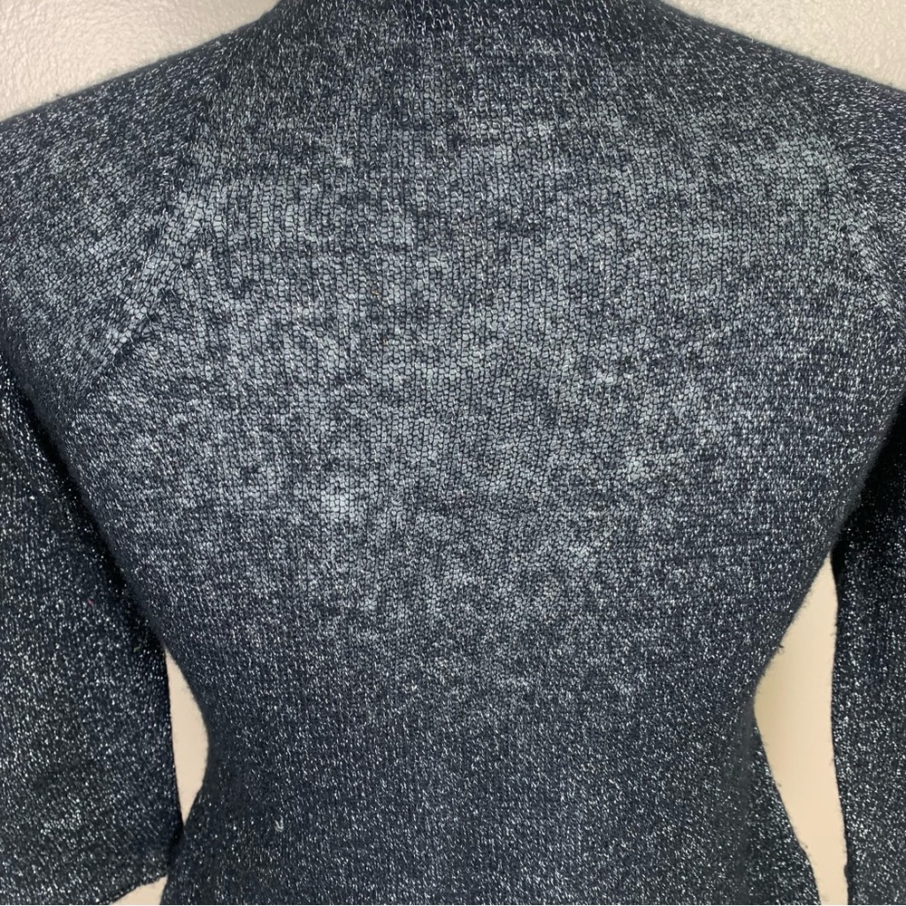 Roberto Collina Per Ships Italy Cashmere Cardigan Bolero Metallic Knit - Picture 7 of 13